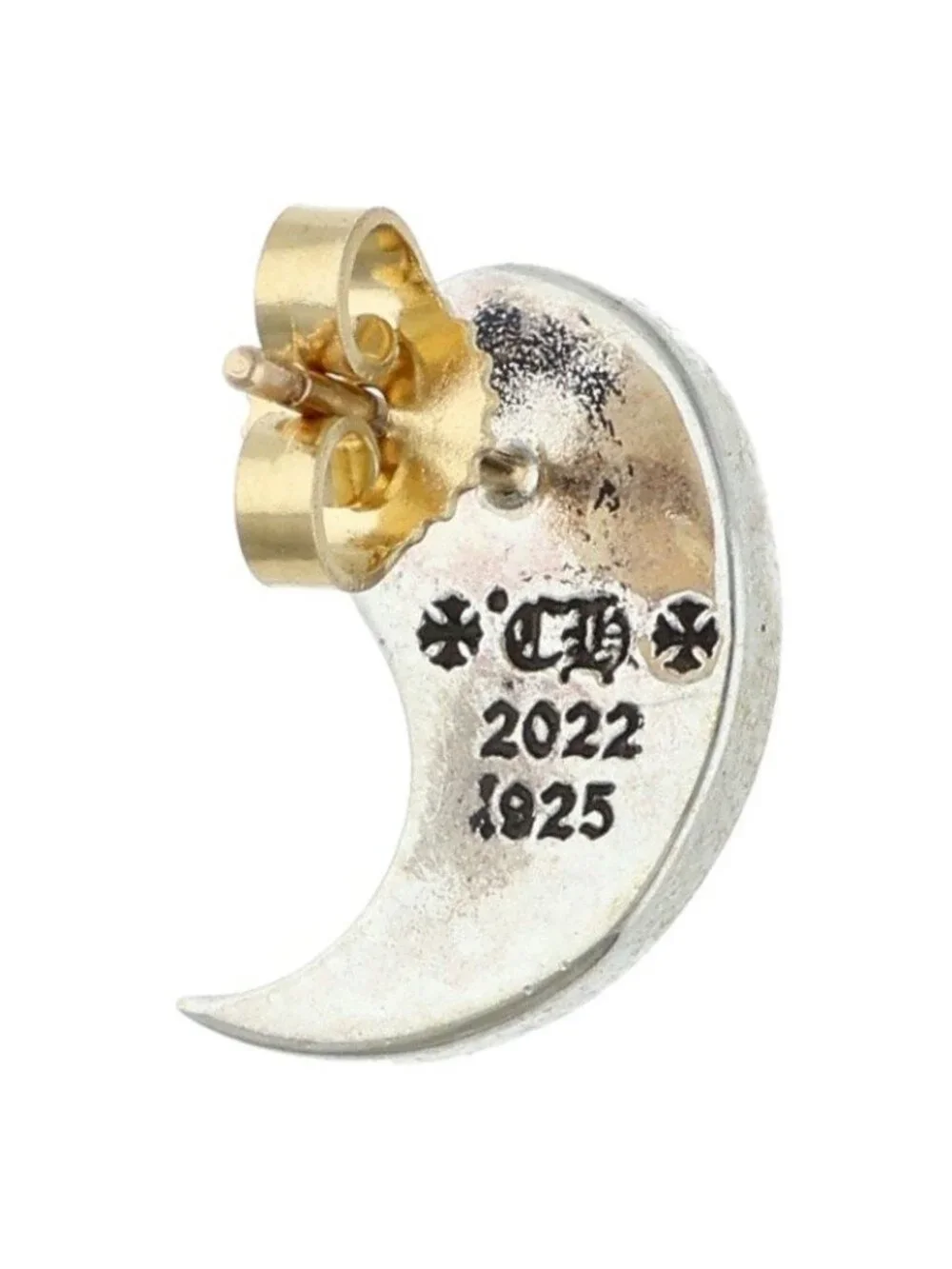 Chrome Hearts Yin Yang Silver Earrings
